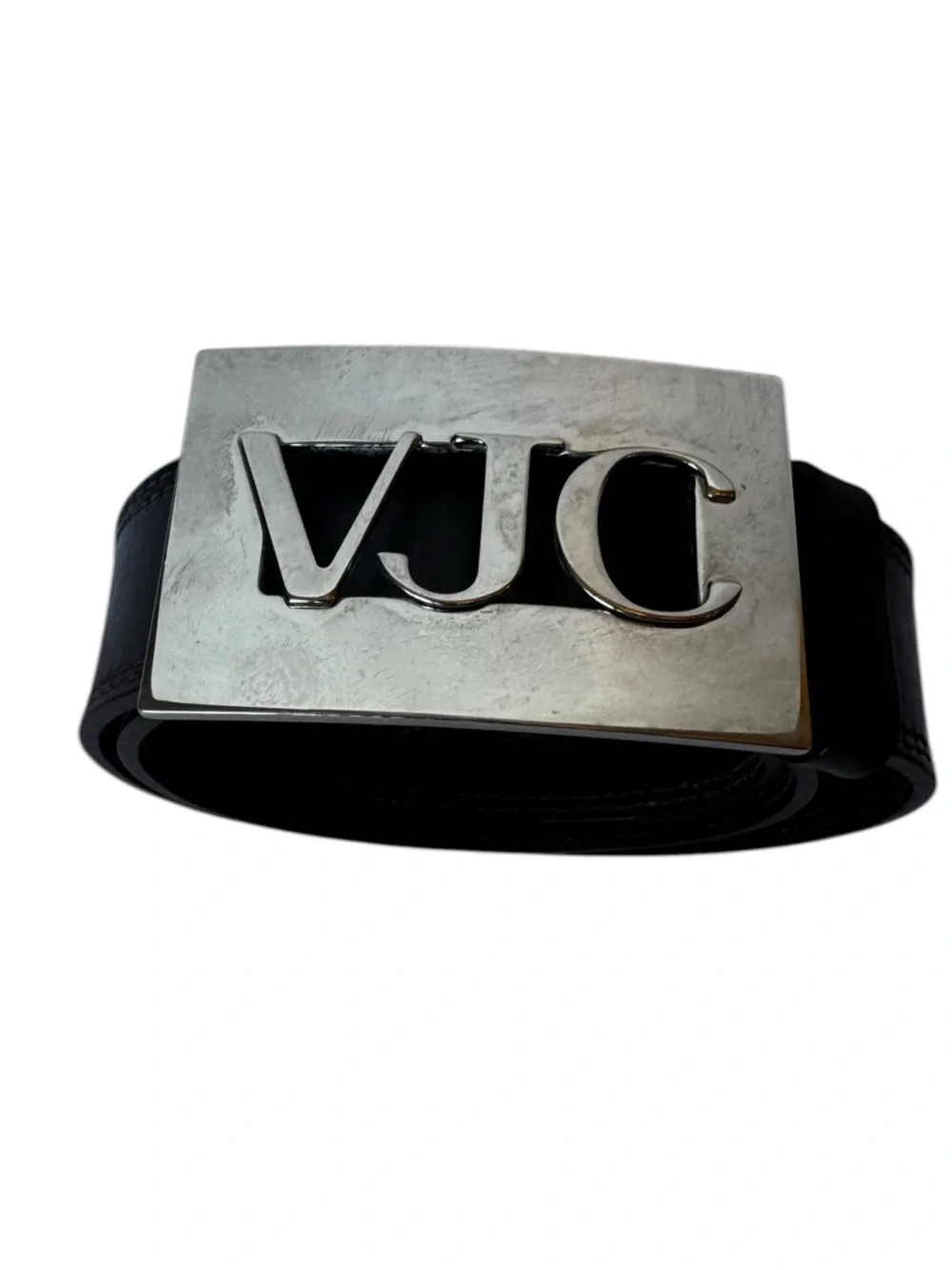 Versace Jeans Couture VJC Dark Brown Faux Leather Belt Size 95